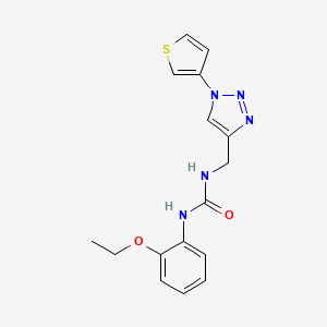 1-(2-ethoxyphenyl)-3-((1-(thiophen-3-yl)-1H-1,2,3-triazol-4-yl)methyl)urea