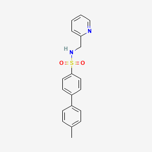 molecular formula C19H18N2O2S B2780777 4-(4-methylphenyl)-N-(pyridin-2-ylmethyl)benzenesulfonamide CAS No. 670272-66-9