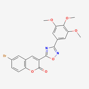 6-bromo-3-[3-(3,4,5-trimethoxyphenyl)-1,2,4-oxadiazol-5-yl]-2H-chromen-2-one