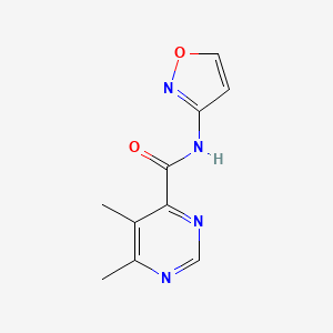 5,6-dimethyl-N-(1,2-oxazol-3-yl)pyrimidine-4-carboxamide