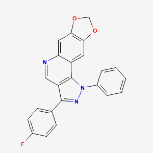 3-(4-fluorophenyl)-1-phenyl-1H-[1,3]dioxolo[4,5-g]pyrazolo[4,3-c]quinoline