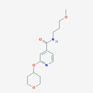 molecular formula C15H22N2O4 B2780833 N-(3-methoxypropyl)-2-(oxan-4-yloxy)pyridine-4-carboxamide CAS No. 2034391-35-8