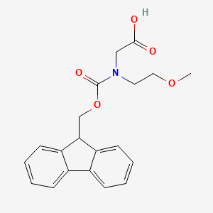 molecular formula C20H21NO5 B2780870 N-Fmoc-N-(2-methoxyethyl)-glycine CAS No. 1341969-00-3