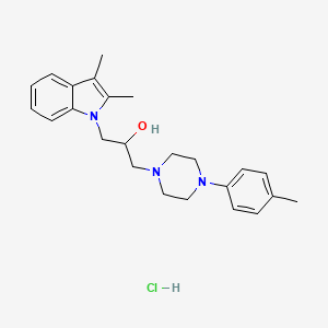 1-(2,3-dimethyl-1H-indol-1-yl)-3-(4-(p-tolyl)piperazin-1-yl)propan-2-ol hydrochloride