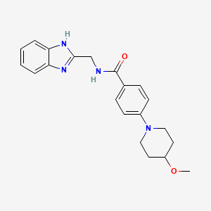 N-((1H-benzo[d]imidazol-2-yl)methyl)-4-(4-methoxypiperidin-1-yl)benzamide