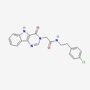 N-(4-chlorophenethyl)-2-(4-oxo-4,5-dihydro-3H-pyrimido[5,4-b]indol-3-yl)acetamide