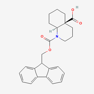 (4As,8aS)-1-(9H-fluoren-9-ylmethoxycarbonyl)-2,3,4,5,6,7,8,8a-octahydroquinoline-4a-carboxylic acid