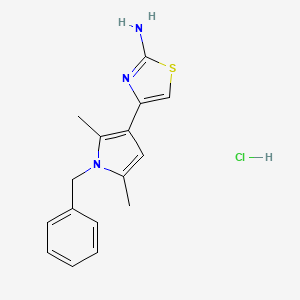 4-(1-benzyl-2,5-dimethyl-1H-pyrrol-3-yl)-1,3-thiazol-2-amine hydrochloride