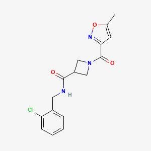 N-(2-chlorobenzyl)-1-(5-methylisoxazole-3-carbonyl)azetidine-3-carboxamide
