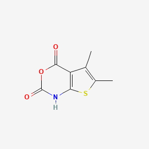 molecular formula C8H7NO3S B2780941 5,6-dimethyl-1H,2H,4H-thieno[2,3-d][1,3]oxazine-2,4-dione CAS No. 173374-31-7