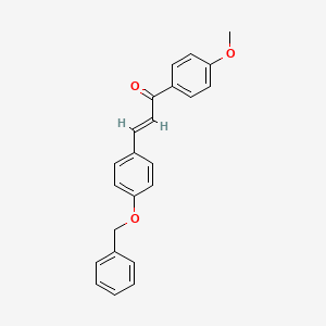 molecular formula C23H20O3 B2780959 (2E)-3-[4-(Benzyloxy)phenyl]-1-(4-methoxyphenyl)prop-2-en-1-one CAS No. 1152162-36-1