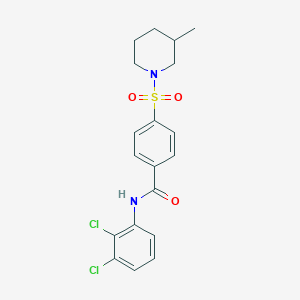 molecular formula C19H20Cl2N2O3S B2780981 N-(2,3-dichlorophenyl)-4-((3-methylpiperidin-1-yl)sulfonyl)benzamide CAS No. 683763-94-2