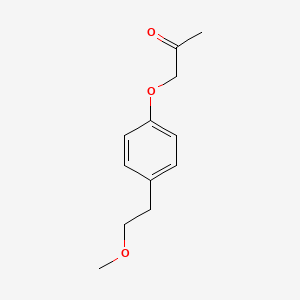 molecular formula C12H16O3 B2781037 1-[4-(2-Methoxyethyl)phenoxy]propan-2-one CAS No. 1155083-53-6
