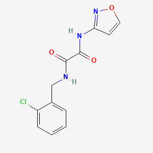 molecular formula C12H10ClN3O3 B2781041 N1-(2-chlorobenzyl)-N2-(isoxazol-3-yl)oxalamide CAS No. 941921-45-5