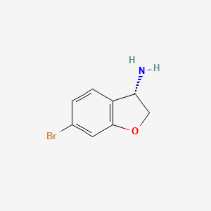 molecular formula C8H8BrNO B2781043 (S)-6-Bromo-2,3-dihydrobenzofuran-3-amine CAS No. 1228568-69-1