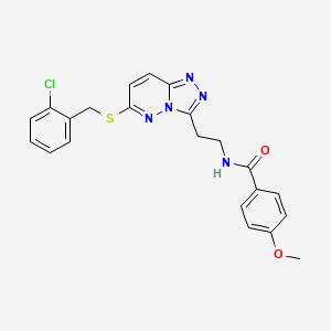 B2781065 N-(2-(6-((2-chlorobenzyl)thio)-[1,2,4]triazolo[4,3-b]pyridazin-3-yl)ethyl)-4-methoxybenzamide CAS No. 872996-22-0