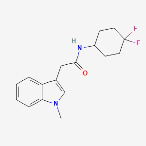 molecular formula C17H20F2N2O B2781082 N-(4,4-difluorocyclohexyl)-2-(1-methyl-1H-indol-3-yl)acetamide CAS No. 2034515-00-7