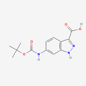 6-{[(tert-butoxy)carbonyl]amino}-1H-indazole-3-carboxylic acid