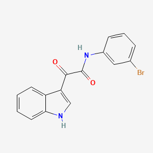 N-(3-bromophenyl)-2-(1H-indol-3-yl)-2-oxoacetamide