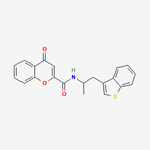 N-(1-(benzo[b]thiophen-3-yl)propan-2-yl)-4-oxo-4H-chromene-2-carboxamide