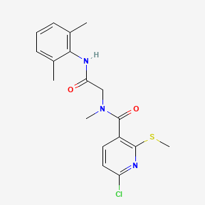 2-{1-[6-chloro-2-(methylsulfanyl)pyridin-3-yl]-N-methylformamido}-N-(2,6-dimethylphenyl)acetamide