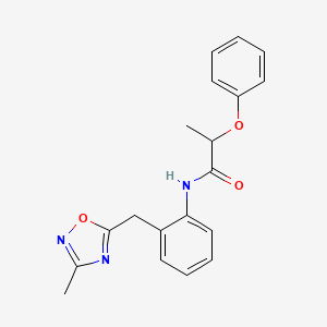 N-(2-((3-methyl-1,2,4-oxadiazol-5-yl)methyl)phenyl)-2-phenoxypropanamide