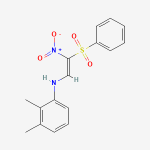 N-[(E)-2-(benzenesulfonyl)-2-nitroethenyl]-2,3-dimethylaniline