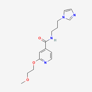 N-(3-(1H-imidazol-1-yl)propyl)-2-(2-methoxyethoxy)isonicotinamide