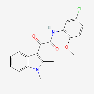 N-(5-chloro-2-methoxyphenyl)-2-(1,2-dimethyl-1H-indol-3-yl)-2-oxoacetamide