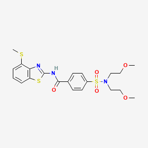 4-(N,N-bis(2-methoxyethyl)sulfamoyl)-N-(4-(methylthio)benzo[d]thiazol-2-yl)benzamide