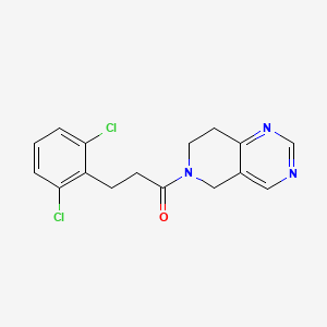 3-(2,6-dichlorophenyl)-1-(7,8-dihydropyrido[4,3-d]pyrimidin-6(5H)-yl)propan-1-one