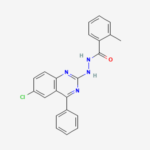 N'-(6-chloro-4-phenylquinazolin-2-yl)-2-methylbenzohydrazide