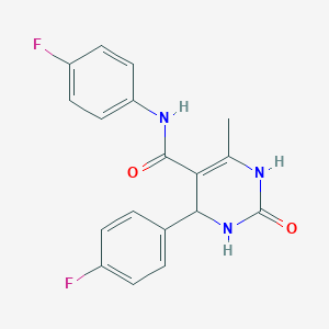 N,4-bis(4-fluorophenyl)-6-methyl-2-oxo-1,2,3,4-tetrahydropyrimidine-5-carboxamide