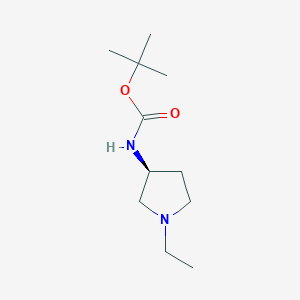 molecular formula C11H22N2O2 B2781132 (S)-tert-Butyl 1-ethylpyrrolidin-3-ylcarbamate CAS No. 1336912-68-5