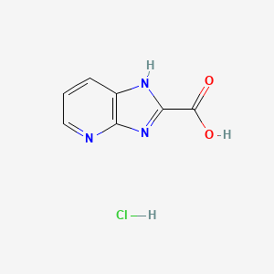 molecular formula C7H6ClN3O2 B2781135 3H-imidazo[4,5-b]pyridine-2-carboxylic acid hydrochloride CAS No. 1067193-30-9
