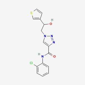 N-(2-chlorophenyl)-1-(2-hydroxy-2-(thiophen-3-yl)ethyl)-1H-1,2,3-triazole-4-carboxamide