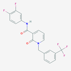 N-(3,4-difluorophenyl)-2-oxo-1-(3-(trifluoromethyl)benzyl)-1,2-dihydropyridine-3-carboxamide
