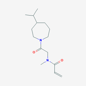 N-Methyl-N-[2-oxo-2-(4-propan-2-ylazepan-1-yl)ethyl]prop-2-enamide