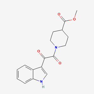 methyl 1-(2-(1H-indol-3-yl)-2-oxoacetyl)piperidine-4-carboxylate