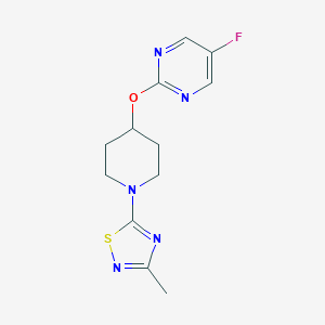 5-[4-(5-Fluoropyrimidin-2-yl)oxypiperidin-1-yl]-3-methyl-1,2,4-thiadiazole