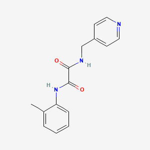 molecular formula C15H15N3O2 B2781183 N-(2-methylphenyl)-N'-[(pyridin-4-yl)methyl]ethanediamide CAS No. 425417-07-8