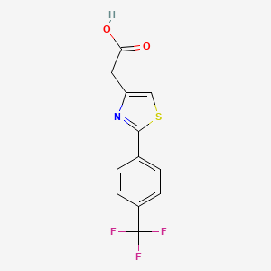 2-{2-[4-(Trifluoromethyl)phenyl]-1,3-thiazol-4-yl}acetic acid
