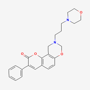 9-(3-morpholinopropyl)-3-phenyl-9,10-dihydrochromeno[8,7-e][1,3]oxazin-2(8H)-one