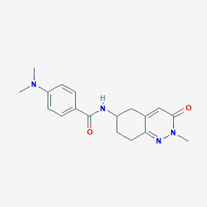 4-(dimethylamino)-N-(2-methyl-3-oxo-2,3,5,6,7,8-hexahydrocinnolin-6-yl)benzamide