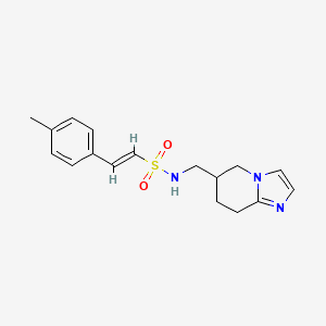 (E)-2-(4-Methylphenyl)-N-(5,6,7,8-tetrahydroimidazo[1,2-a]pyridin-6-ylmethyl)ethenesulfonamide