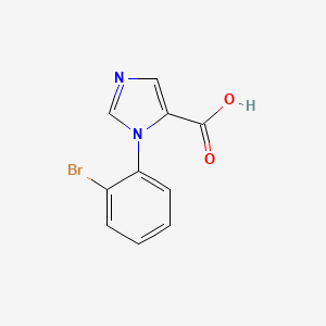 molecular formula C10H7BrN2O2 B2781206 1-(2-Bromophenyl)-1H-imidazole-5-carboxylic acid CAS No. 1439900-48-7