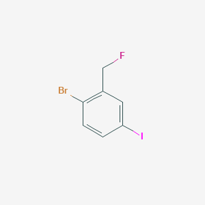 molecular formula C7H5BrFI B2781224 2-Bromo-5-iodobenzyl fluoride CAS No. 2244085-57-0