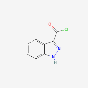 molecular formula C9H7ClN2O B2781234 4-Methyl-1H-indazole-3-carbonyl chloride CAS No. 1260887-26-0