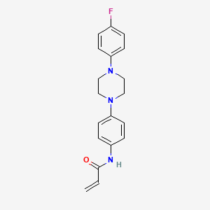 molecular formula C19H20FN3O B2781244 N-{4-[4-(4-fluorophenyl)piperazin-1-yl]phenyl}prop-2-enamide CAS No. 2270918-36-8