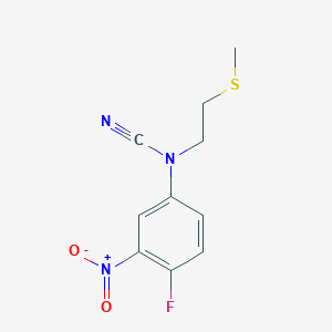 (4-Fluoro-3-nitrophenyl)-(2-methylsulfanylethyl)cyanamide